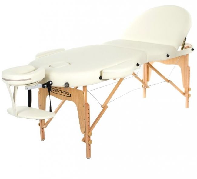 Складной массажный стол Restpro Vip Oval 3 Cream